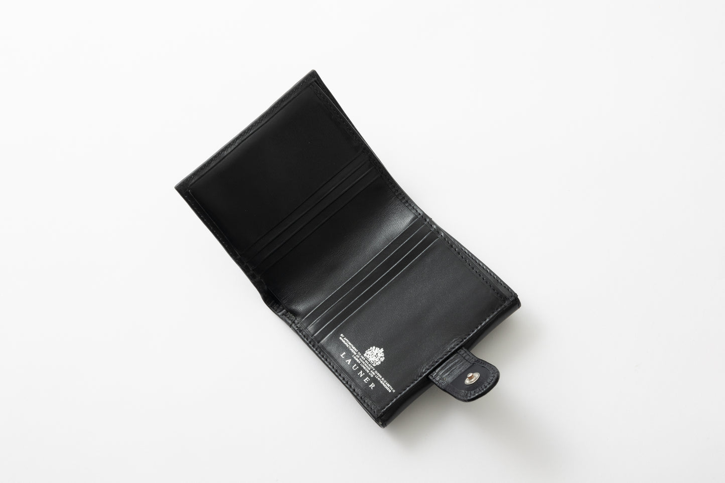 財布 11cm EbonyBlack | Silver Rope Logo Purse ブラックシルバーロゴ