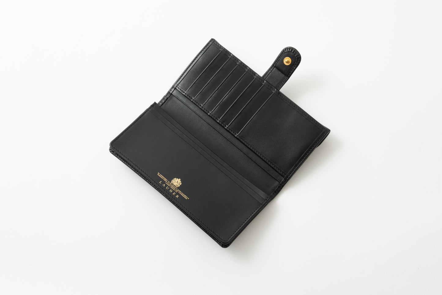 財布 18cm EbonyBlack | Flat Logo Purse ブラック