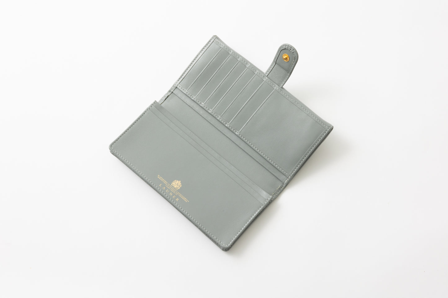 財布 18cm MistyGrey | Flat Logo Purse ミスティグレー