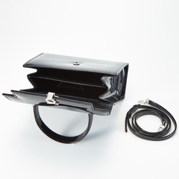 トラヴィアータ Black patent Silver Logo | Traviata ブラックパテント シルバーロゴ