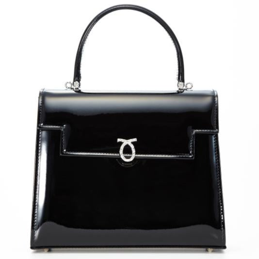 トラヴィアータ Black patent Silver Logo | Traviata ブラックパテント シルバーロゴ