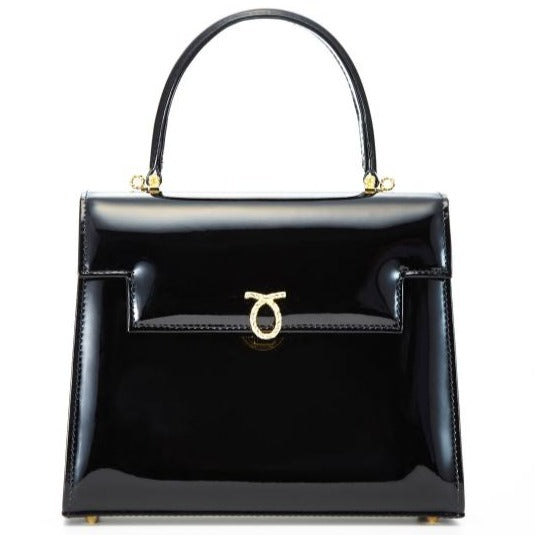 トラヴィアータ Black patent Gold RopeLogo | Traviata ブラックパテントゴールドロゴ