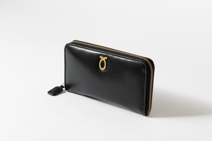 財布 19cm EbonyBlack | Flat Logo Purse ブラック