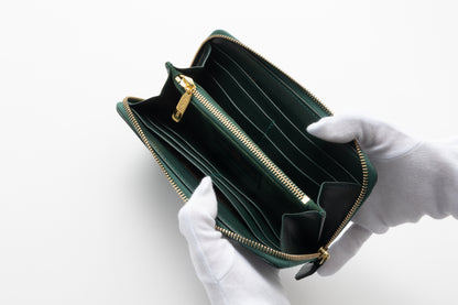 財布 19cm ForestGreen | Flat Logo Purse グリーン