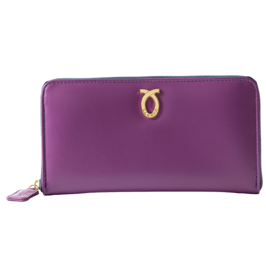 財布 19cm MonarchPurple | Flat Logo Purse モナークパープル