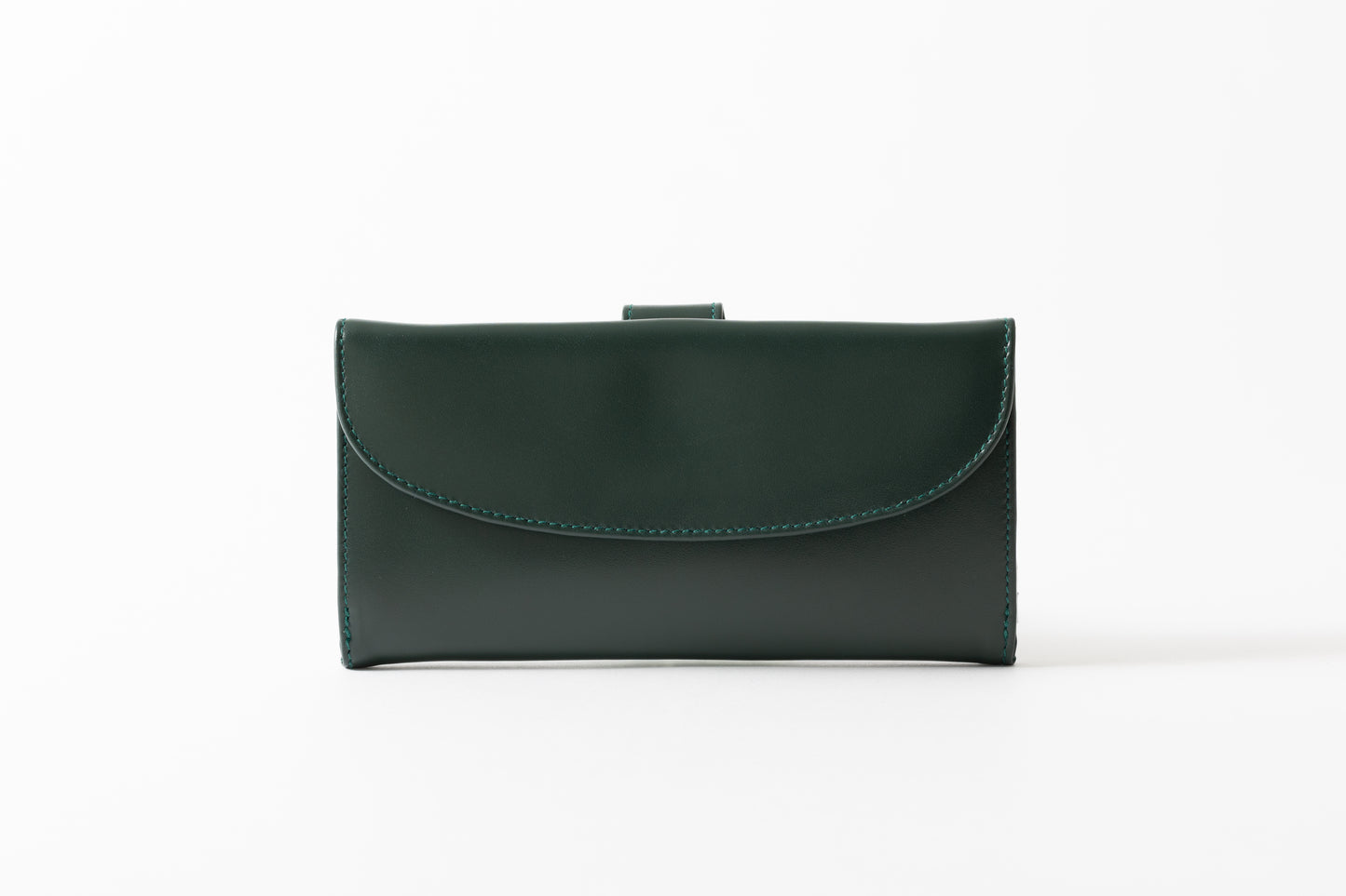 財布 18cm ForestGreen PureWhite  | Flat Logo Purse グリーン ピュアホワイト