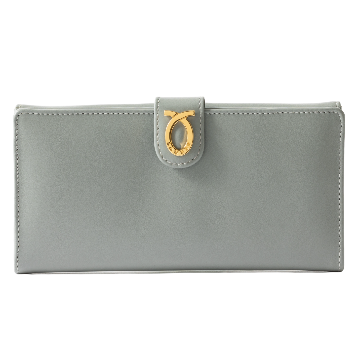 財布 18cm MistyGrey  | Flat Logo Purse ミスティグレー