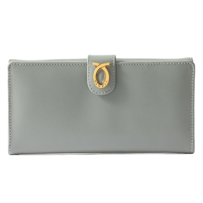 財布 18cm MistyGrey  | Flat Logo Purse ミスティグレー