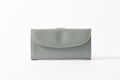 財布 18cm MistyGrey  | Flat Logo Purse ミスティグレー