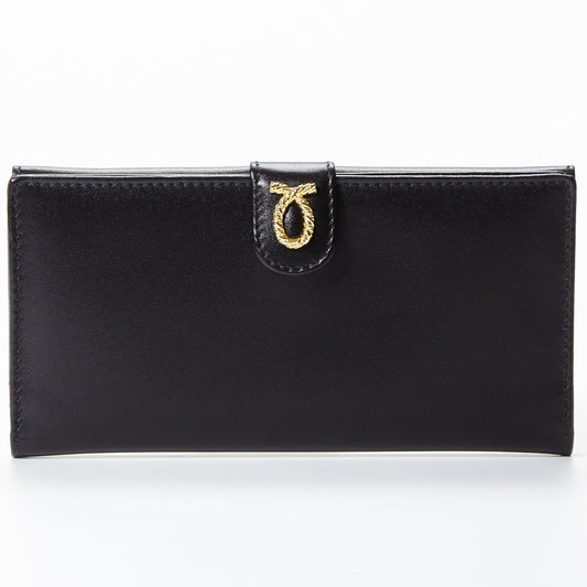 予約商品　財布 18cm EbonyBlack  | Rope Logo Purse ブラック