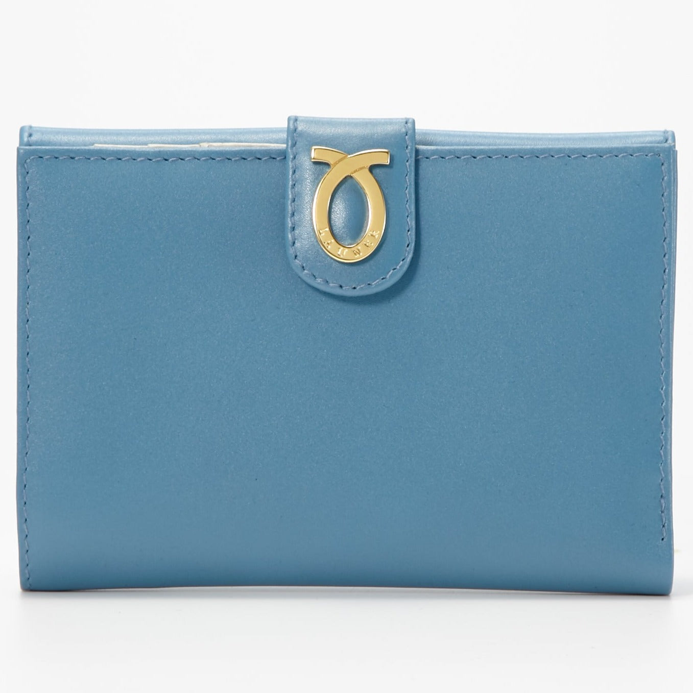 予約商品　財布 14cm CapliBlue BoneWhite | Flat Logo Purse カプリブルーボーンホワイト