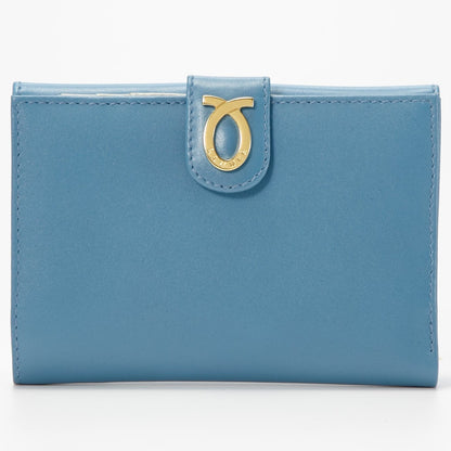 予約商品　財布 14cm CapliBlue BoneWhite | Flat Logo Purse カプリブルーボーンホワイト